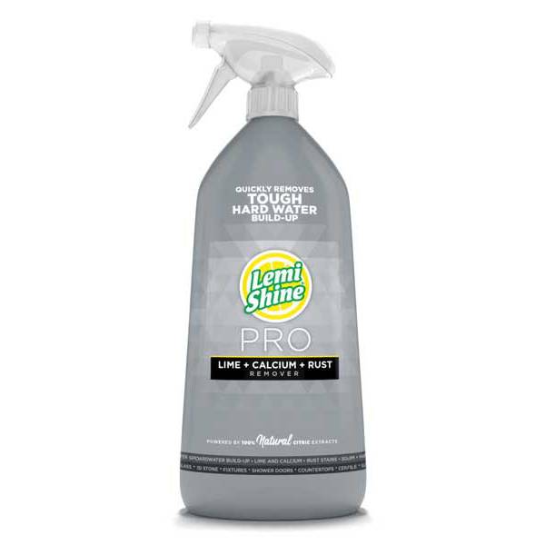 Lemi Shine Shower + Tile Cleaner | Removes Soap Scum & Hard Water Stains |  Bathroom Cleaner Spray for Tub, Shower, Sink, and Tile Cleaning | Powered