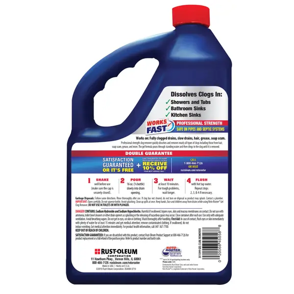 DU-MOST Drain Line Opener & Clog Remover, 32 Fl Oz (2 Pack)