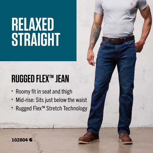 Carhartt Men's Relaxed Straight Rugged Flex Jeans - 102804498