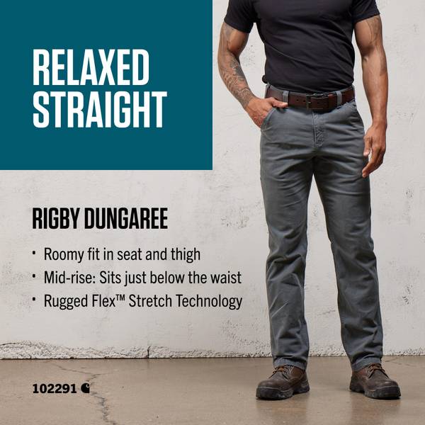 Carhartt Men's Relaxed Straight Rigby Dungarees - 102291306-32x30