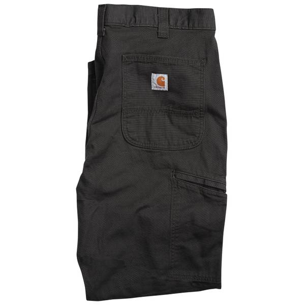 Carhartt Men's Washed Duck Double Front Work Dungaree Pant - 31x34 -  Carhartt Brown