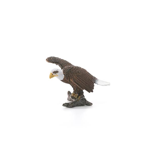 Schleich 14780 Bald Eagle Toy Figure For Ages 3 Brown Ships N 24h 