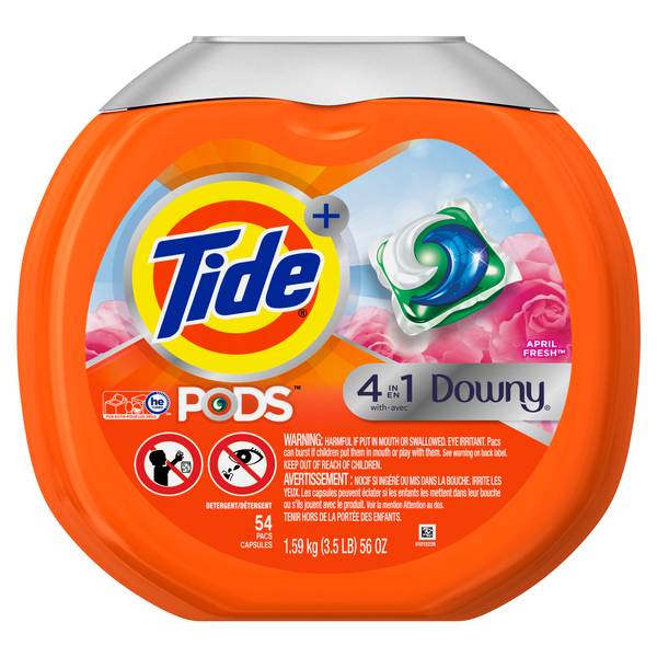 Tide 54 Count Pods with Downy, April Fresh 97784 Blain's Farm & Fleet