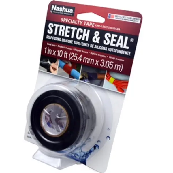 NASHUA 1 in x 10 ft Stretch and Seal Self-Fusing Silicone Tape Black