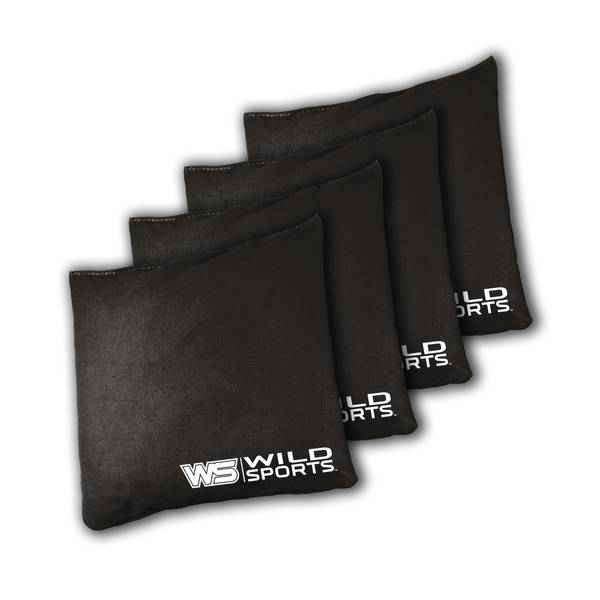 Wild Sports 4Pack Regular Black Bean Bag Set BBC4GBLK1 Blain's