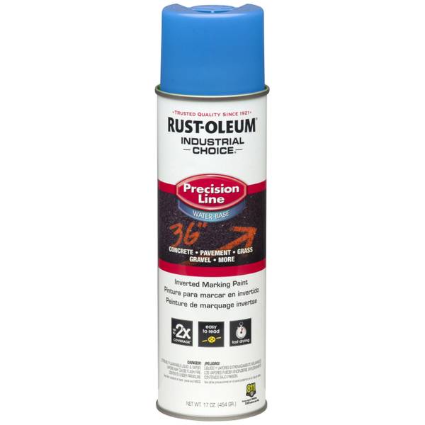 Photo of 17 oz Industrial Choice M1800 Water-Based Precision Line APWA Marking Spray Paint