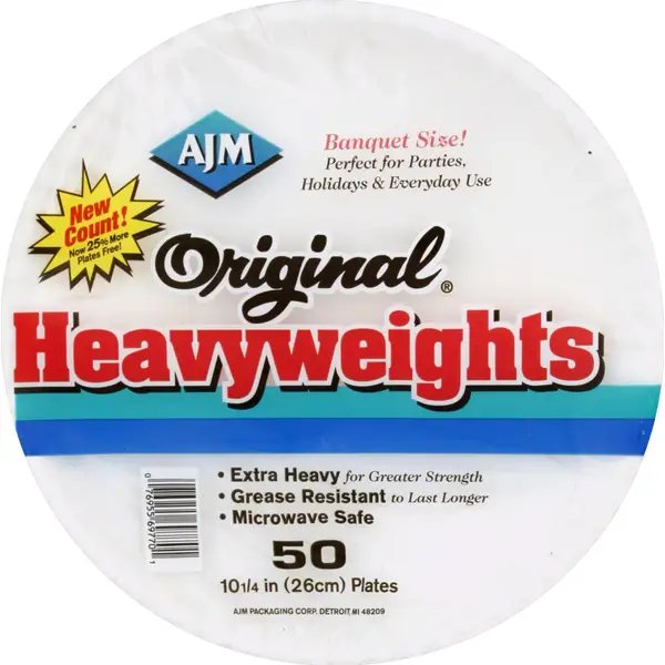 Hefty Everyday 9 Inch Foam Plates, White, 45 Count (Pack of 1)