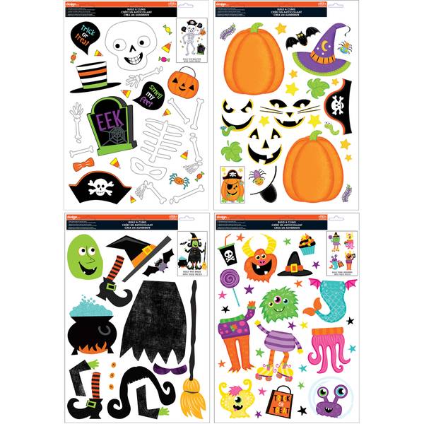 IGD Decor 12"x17" Halloween Window Cling Assortment 82506 Blain's
