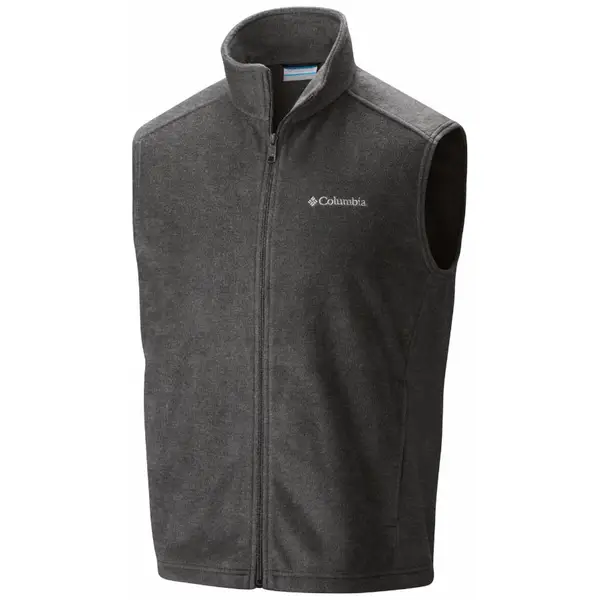 Columbia Fleece Vest Size LT Men's   Zip Front-Black-010