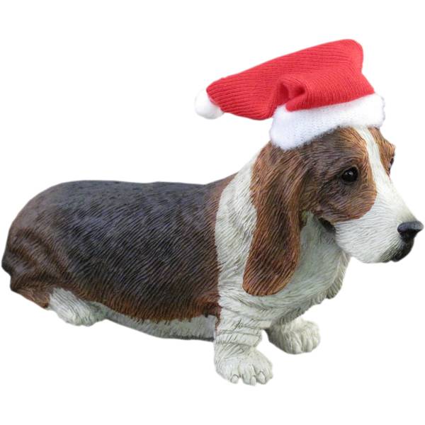 Sandicast Basset Hound Christmas Ornament - Facing Forward - One Size