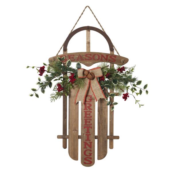 Gerson Sled Wall Decor-Seasons Greetings - 2361040 | Blain's Farm & Fleet