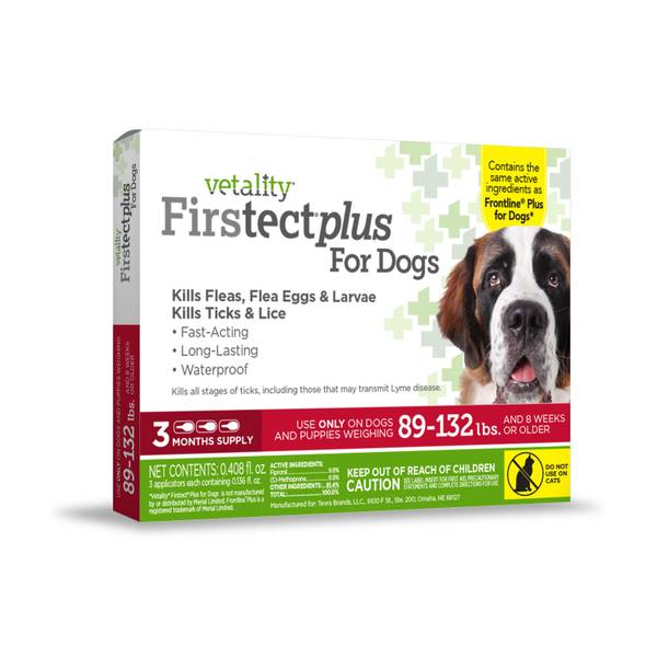 Vetality Firstect Plus For Dogs, 89 to 132 Pounds - 01281C | Blain's