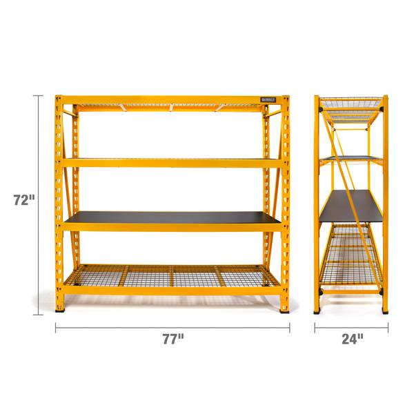Dewalt-rak DXST4500BLK-W 4ft 3- Shelf (Wire) Industrial Rack (Black)