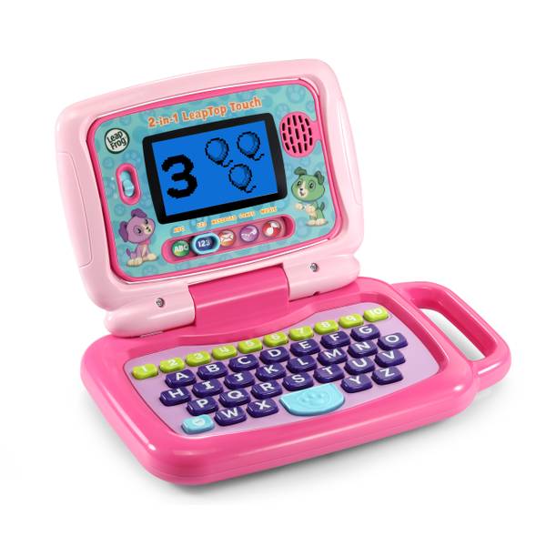 VTECH pink toy laptop, Toys - Indoor