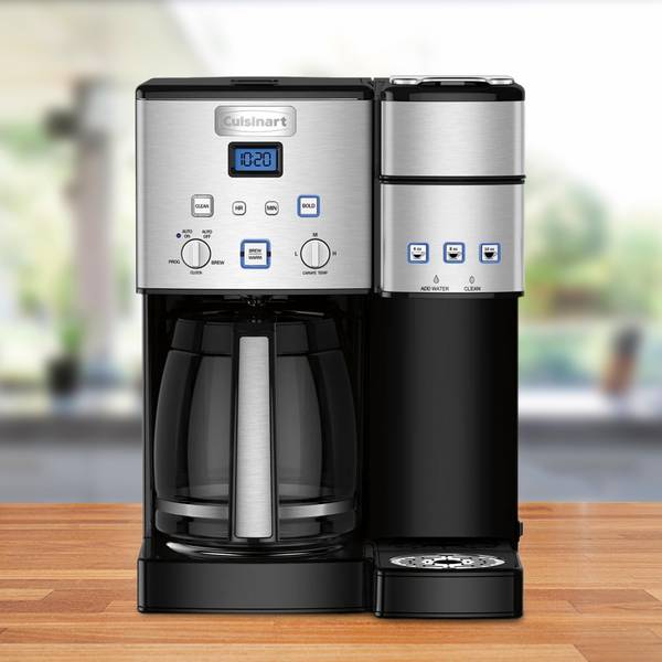 Cuisinart Stainless Steel Coffee Center Combo Coffee Maker (Black) with  Serve KCup & Stainless Steel 
