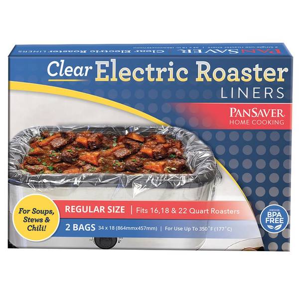 Pansaver Electric Roaster Liners, 3 Box Bundle (Liners for 6 Roasters)  Includes Instructions & Video Link. Fits 16, 18 & 22 Quart Roasters.
