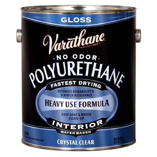 Rustoleum 1 Gallon Gloss Interior Water-Based Diamond Polyurethane Finish 20003 pack of 2