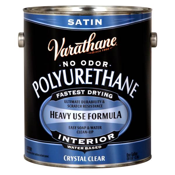 Photo of 1 Gallon Crystal Clear Satin Water-Based Polyurethane