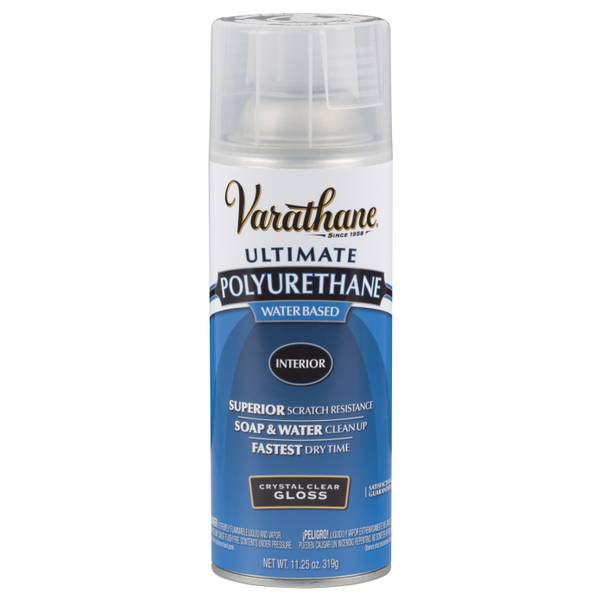 200081 11.25 oz. Gloss Crystal Clear Diamond Water Based Interior Polyurethane Spray