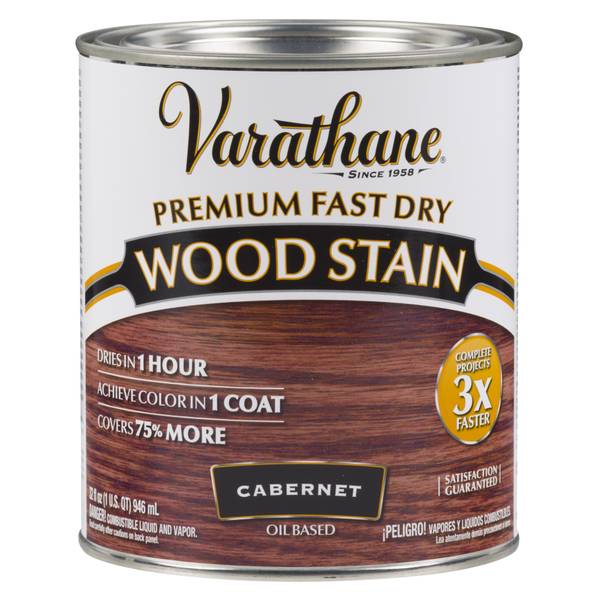 1615160 Varathane Premium Semi-Transparent Cabernet Oil-Based Urethane Modified Alkyd Fast Dry Wood Stain 1