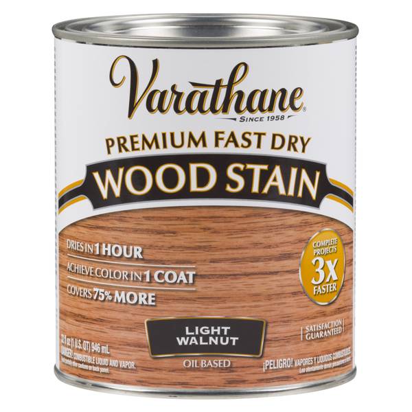 262015 1 Quart Light Walnut Fast Dry Wood Stain