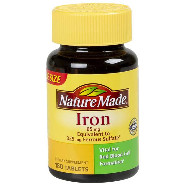 Nature Made 180Count Iron Tablets 8813701 Blain's Farm & Fleet