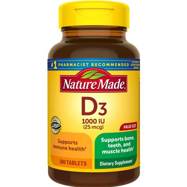 Photo of 300-Count D3 Supplement Tablets