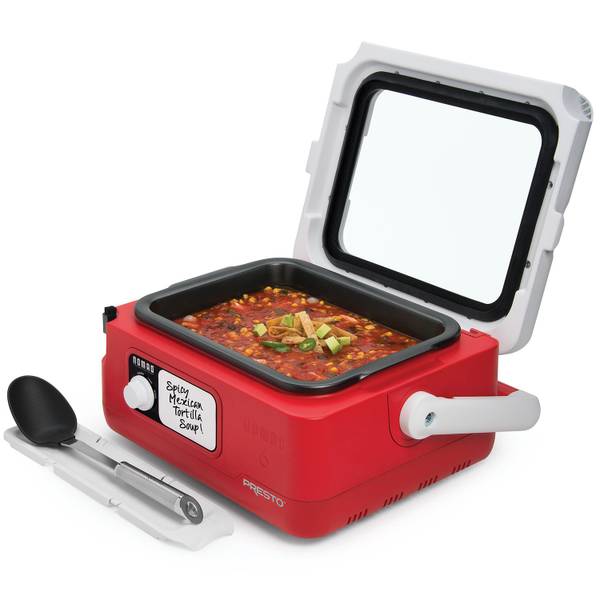 HOTLOGIC 1.5-Quart Red Rectangle Slow Cooker in the Slow Cookers department  at