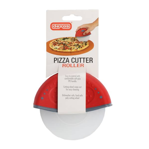 Dexas One Handed Rolling Pizza Cutter, Green