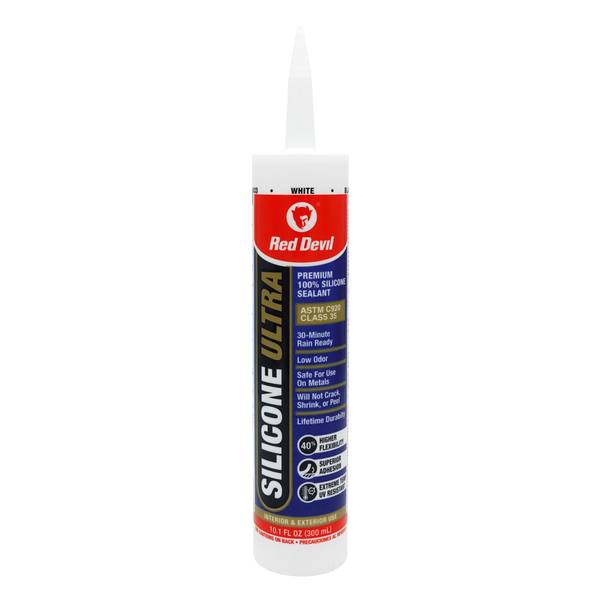 Photo of 10.1 oz Ultra White Silicone Caulk