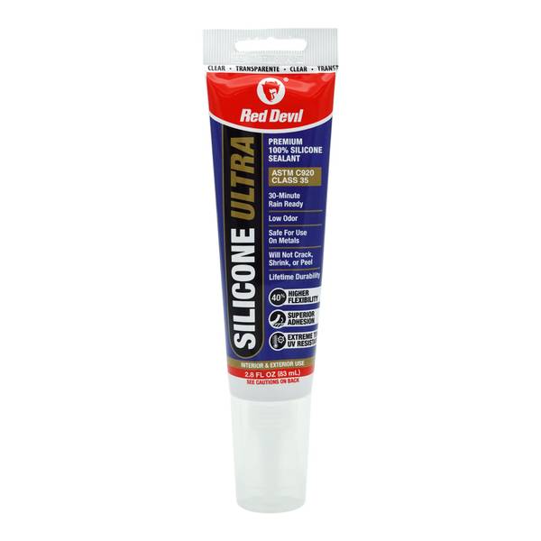 Photo of 2.8 oz Ultra Clear Silicone Caulk