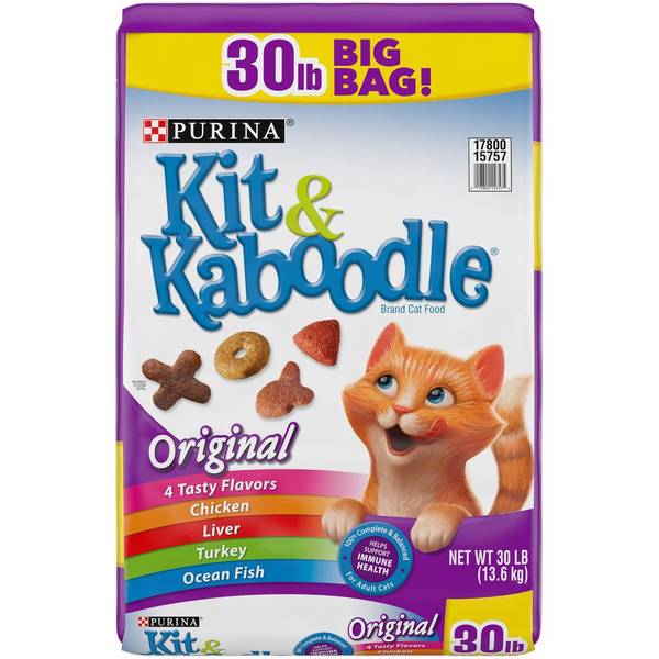 Purina Kit Kaboodle Original Adult Dry Cat Food 30 lb. Bag