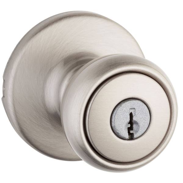 Kwikset Tylo Keyed Entry Knob in Satin Nickel - 94002-820 | Blain's ...