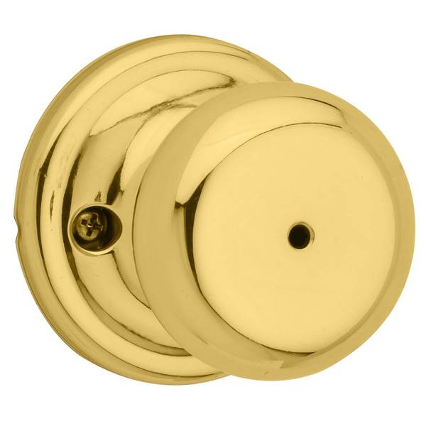 Photo of Juno Bed/Bath Knob in Polished Brass