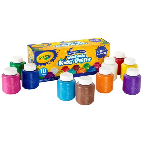 Crayola Washable No Drip Paint Brush Pens, Paint Set for Kids, 5 ct