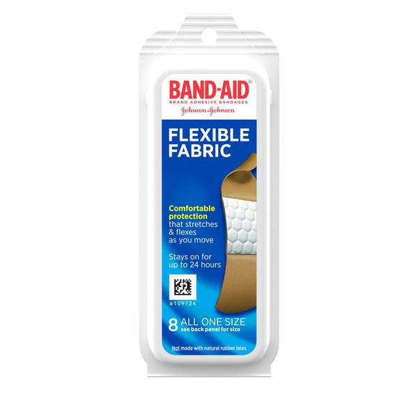 Band-Aid 8-Count Flexible Fabric Adhesive Bandages - 8605556