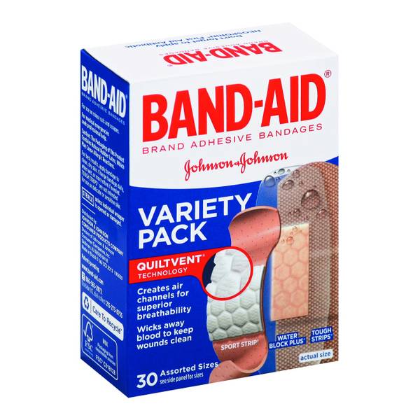 Band-Aid 30 ct Premium Adhesive Bandages - 8630307 | Blain's Farm & Fleet