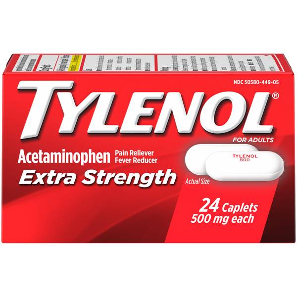 Tylenol Extra Strength Caplets - 8776280 | Blain's Farm & Fleet