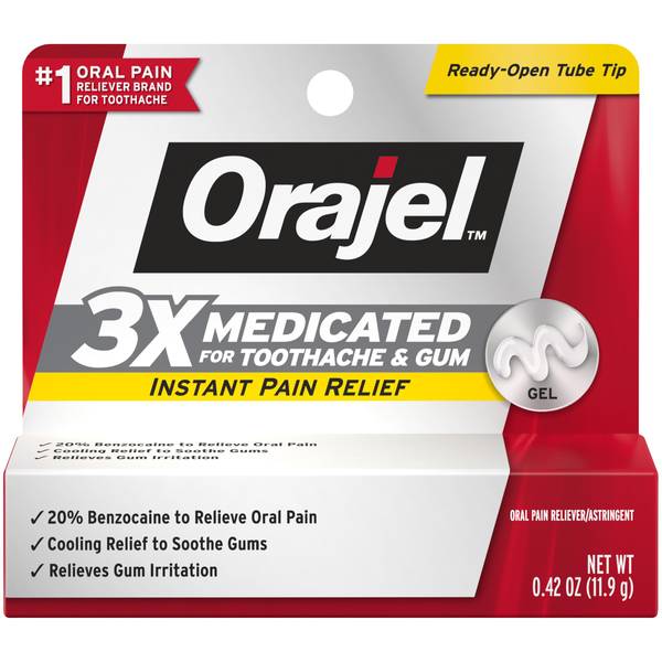 Orajel Instant Toothache Pain Relief Maximum Strength Gel 8746894