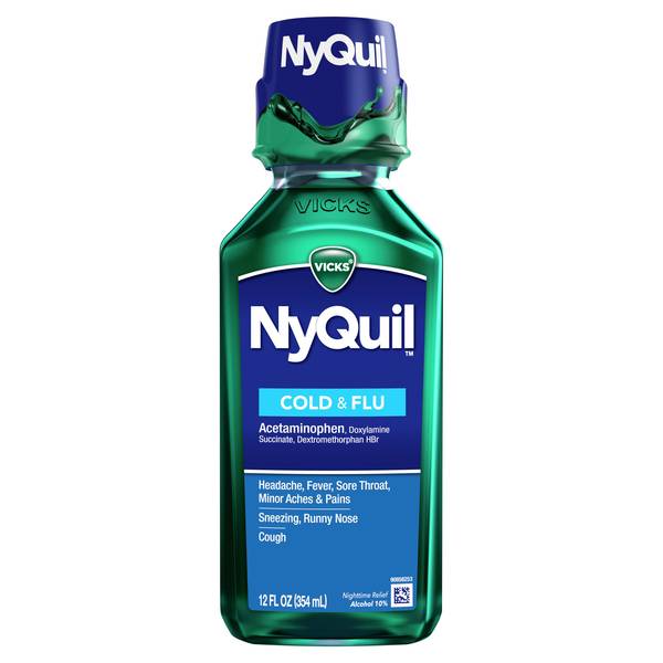 Vicks 12 fl oz NyQuil Nighttime Medicine 8781130 Blain's Farm & Fleet