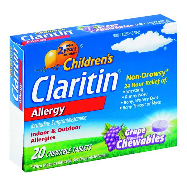 Claritin 20 Ct Child Grape Allergy Relief 5mg 8787054 Blain's Farm