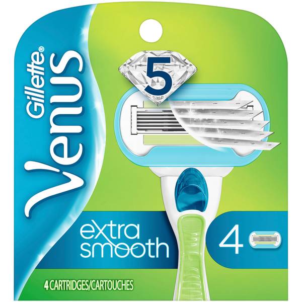 antenne Yoghurt amateur Venus 4-Pack Extra Smooth Razor Blade Refills - 8840756 | Blain's Farm &  Fleet
