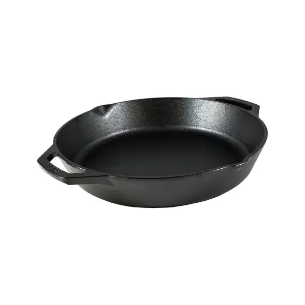  Lodge Blacklock 12 Inch Triple Seasoned Cast Iron Grill Pan -  Lightweight Design - Natural, Non Stick Pans - Cast Iron Square Grill Pan -  Lasts 100 Years: Home & Kitchen