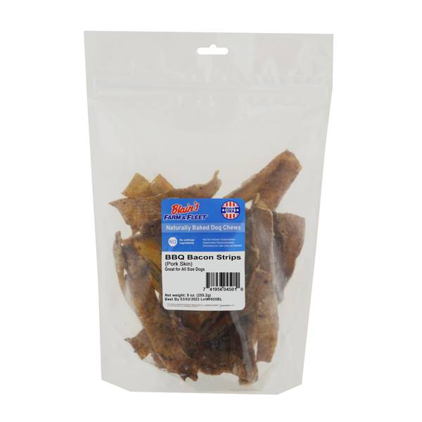 Photo of BBQ Basted Strips Dog Chews, 9 oz, Pork Flavor