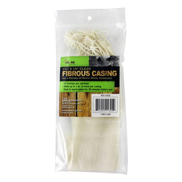 Chard Fibrous Casing 1 5 X 12 Clear 10 Pack Fcc 1510 Blain S Farm Fleet