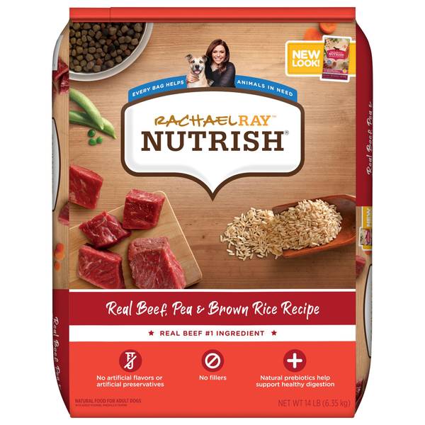 Rachael Ray Nutrish Real Beef, Pea & Brown Rice Recipe Dry Dog Food, 14 ...