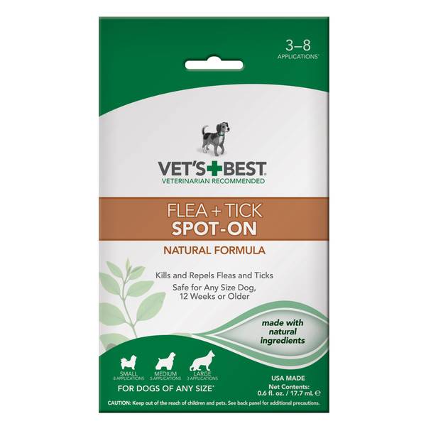 Vet's best natural flea and tick spot on reviews Clearance