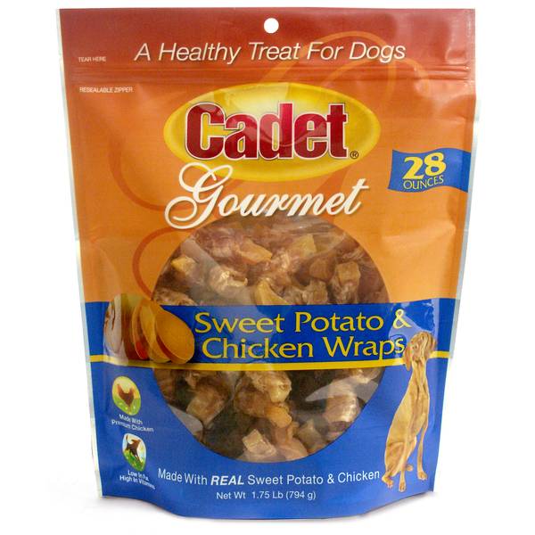 Cadet 28 oz Chicken & Sweet Potato Wraps Dog Treats - C07205 | Blain's