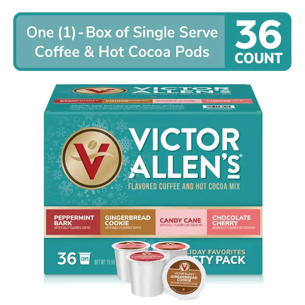 Victor Allen's Coffee 36-Count Holiday Favorites Coffee & Hot