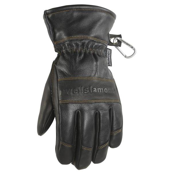 Wells Lamont 7664LK Mens Black HydraHyde Leather Winter Gloves Waterproof Insert